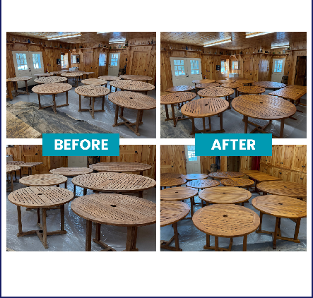 Project Teak Furniture for The Eagles Mere Inn